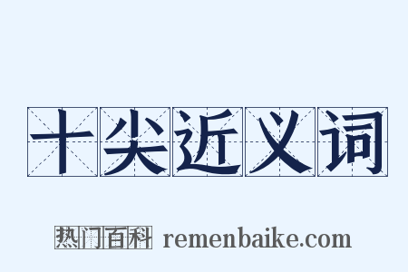 十尖近义词是什么意思的图片